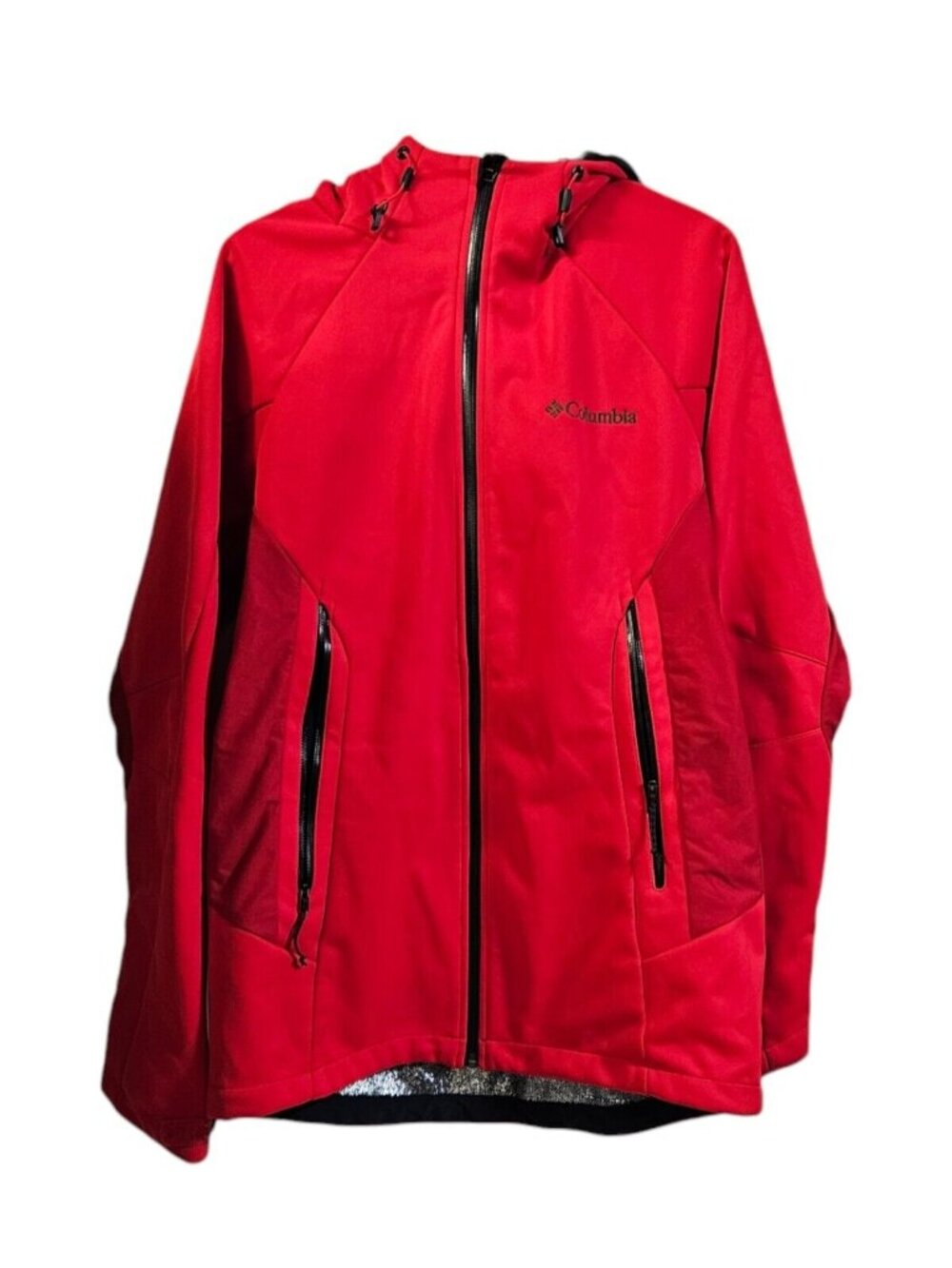 Columbia Men's on the Mount Hoodie Jacket Omni Heat- Bright Red/Rocket Small
